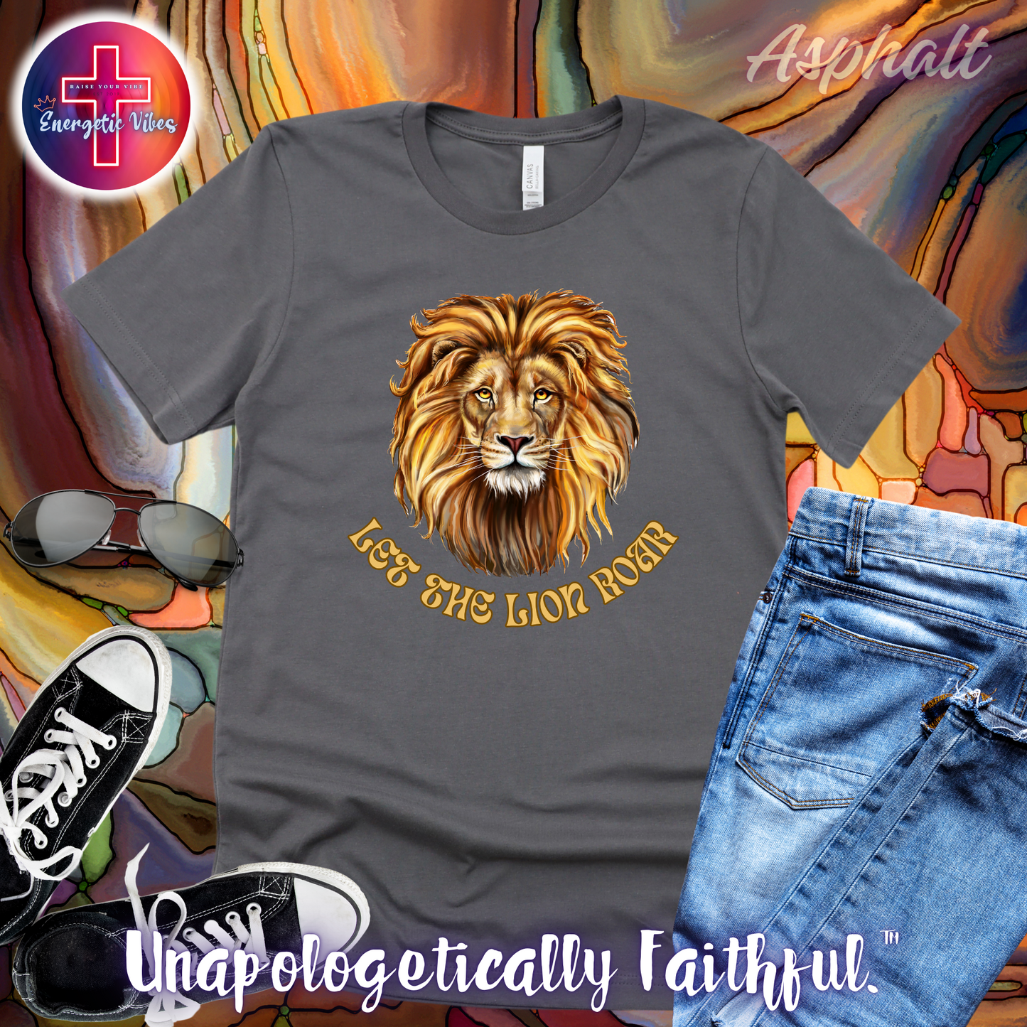 Let The Lion Roar ~ Golden Unisex Christian T-Shirt | Classic Style Modern Tee