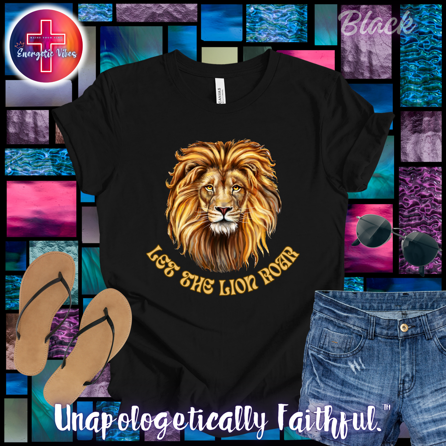 Let The Lion Roar ~ Golden Unisex Christian T-Shirt | Classic Style Modern Tee