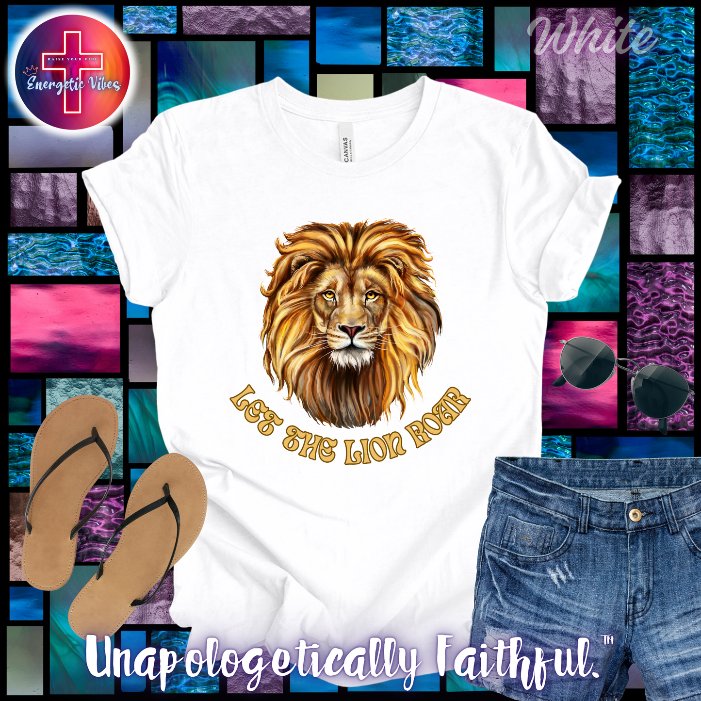 Let The Lion Roar ~ Golden Unisex Christian T-Shirt | Classic Style Modern Tee