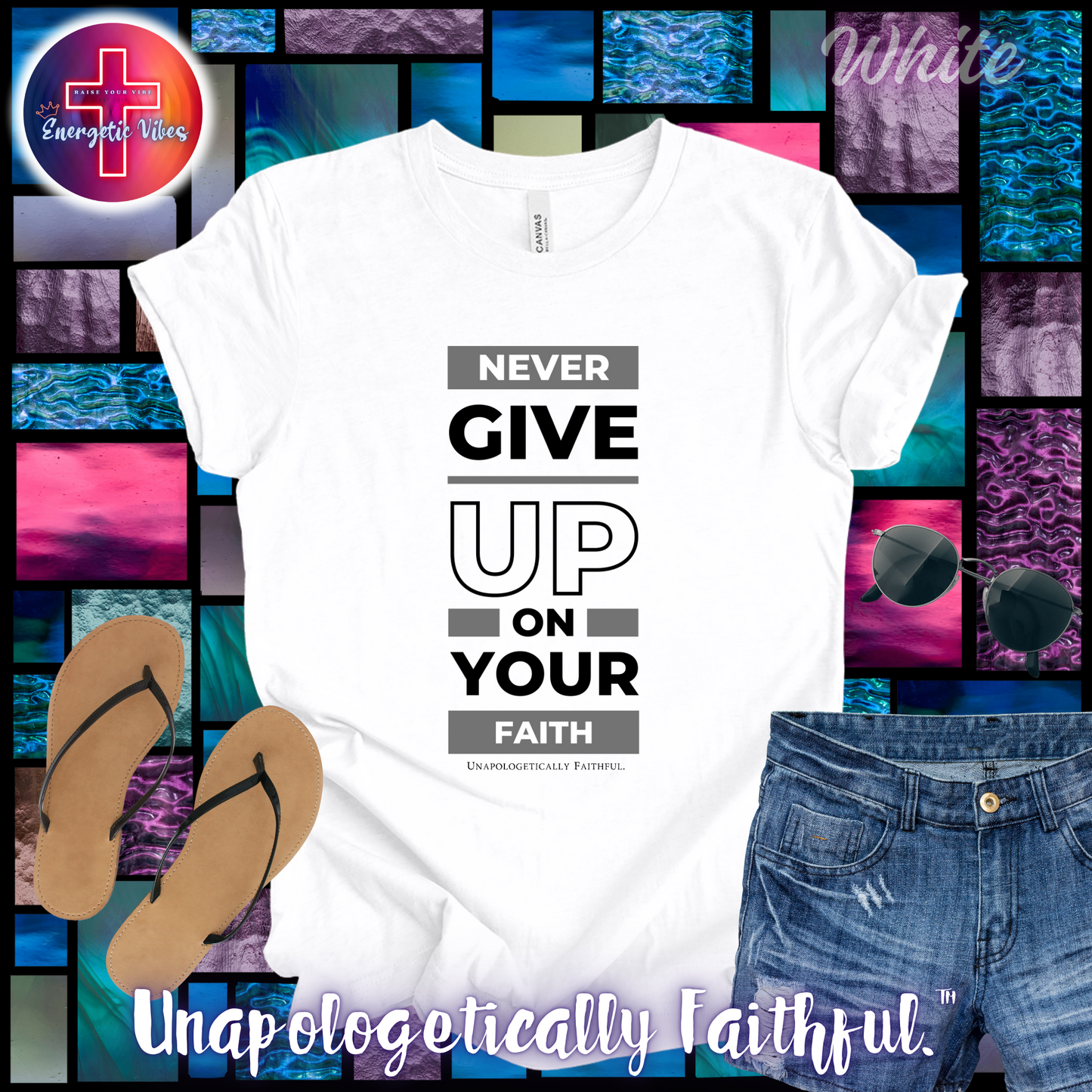 Never Give Up On Your Faith Unisex Christian T-Shirt | Classic Style Modern Tee