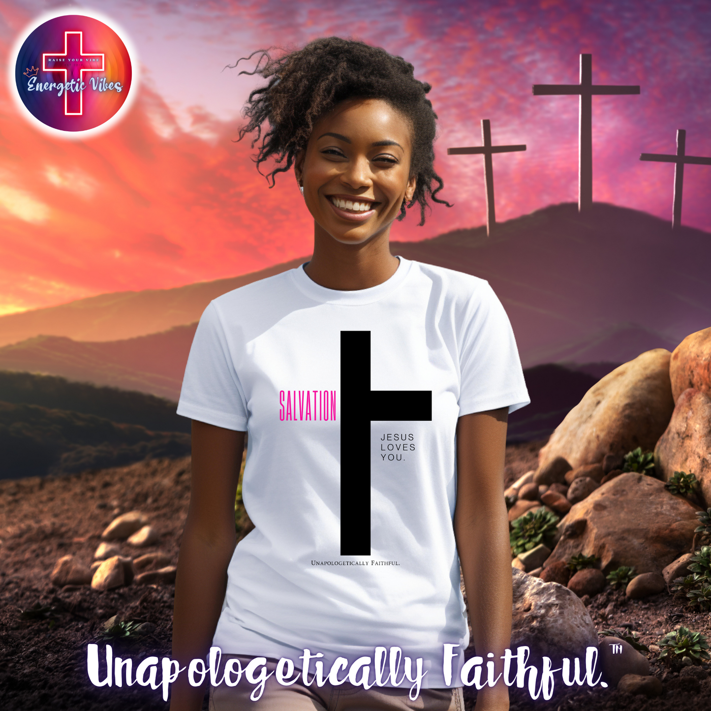 Salvation ~ Jesus Loves You Unisex Christian T-Shirt | Classic Style Modern Tee