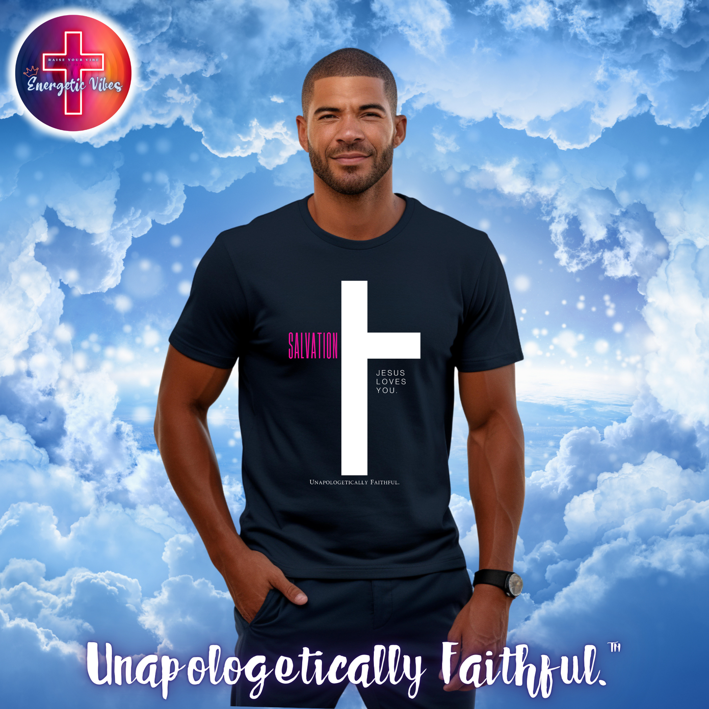 Salvation ~ Jesus Loves You Unisex Christian T-Shirt | Classic Style Modern Tee