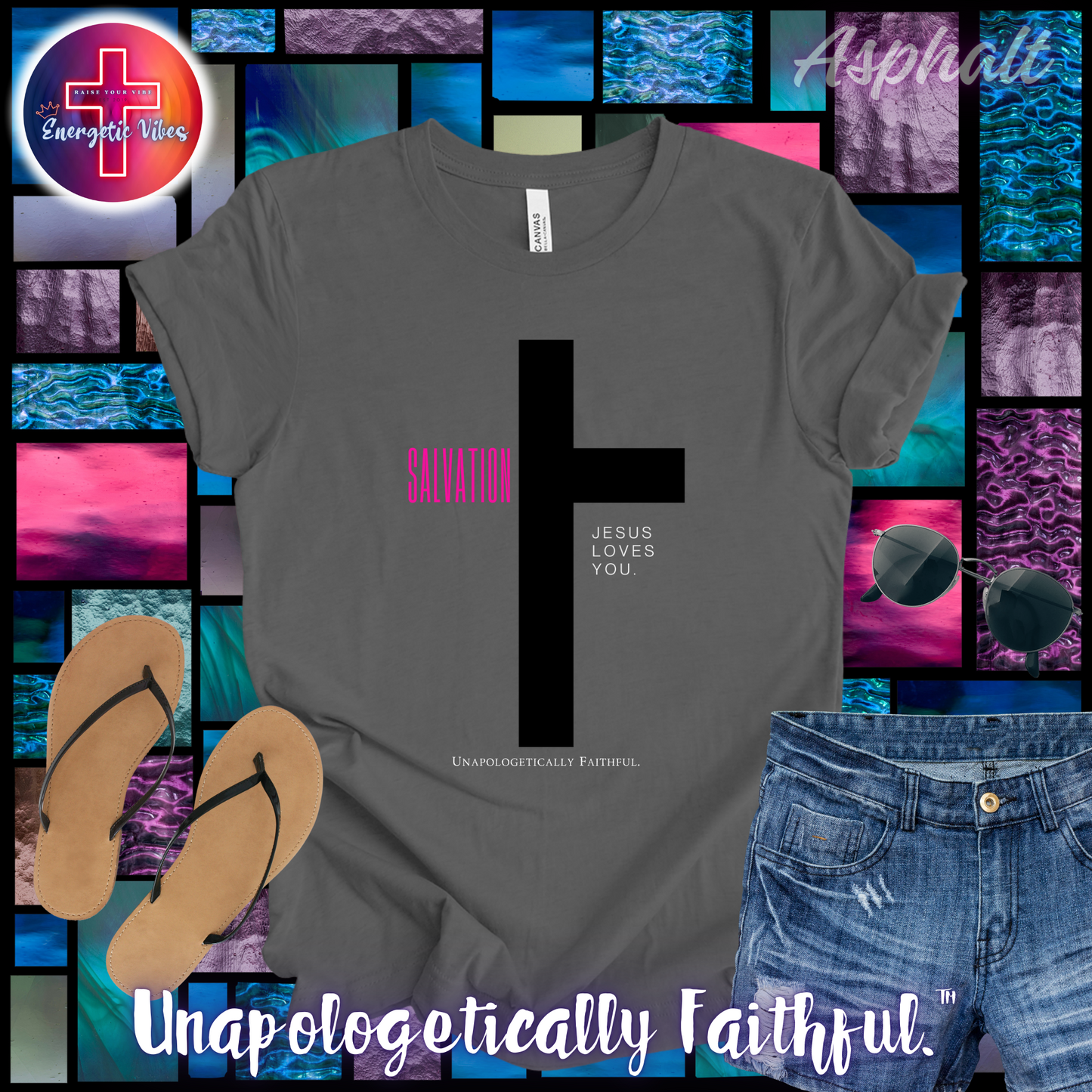 Salvation ~ Jesus Loves You Unisex Christian T-Shirt | Classic Style Modern Tee