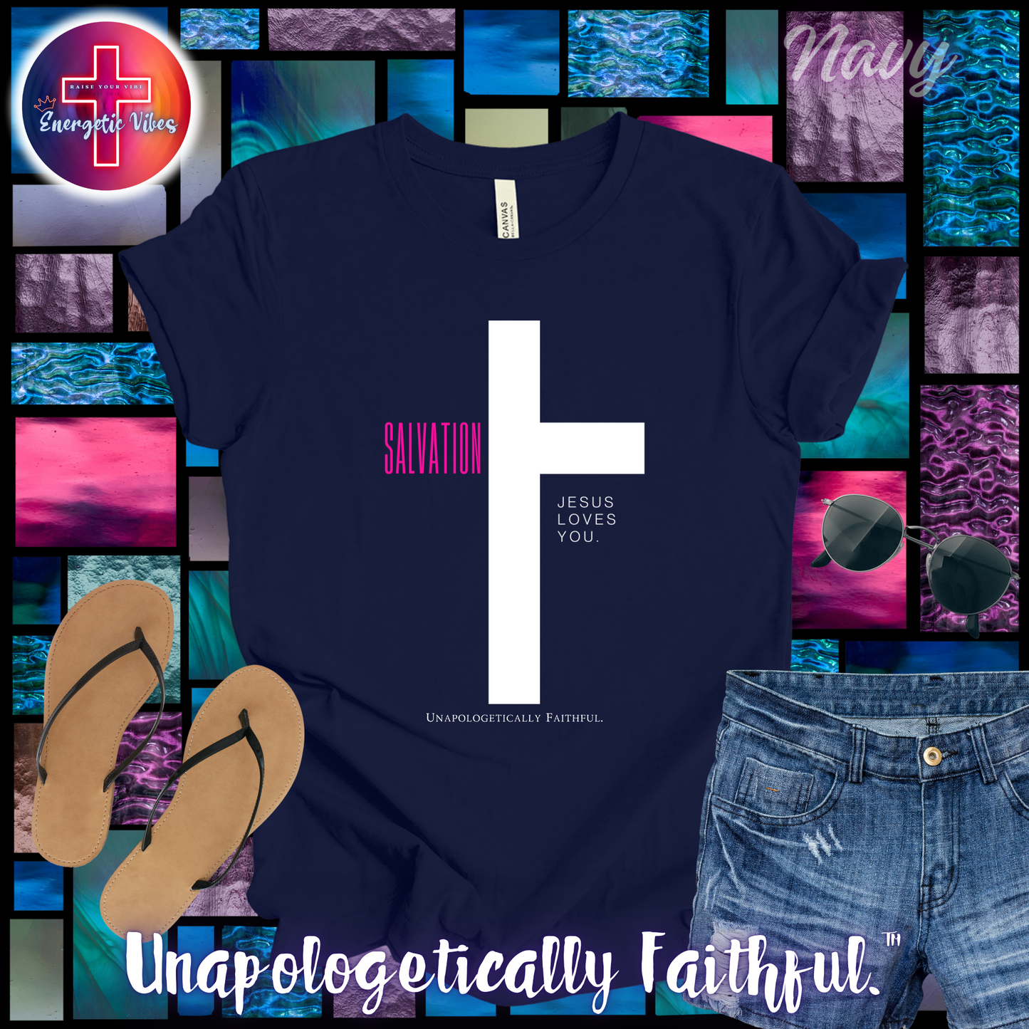 Salvation ~ Jesus Loves You Unisex Christian T-Shirt | Classic Style Modern Tee