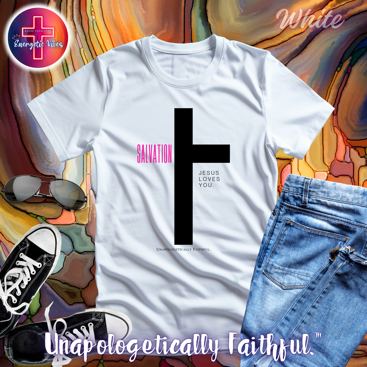 Salvation ~ Jesus Loves You Unisex Christian T-Shirt | Classic Style Modern Tee