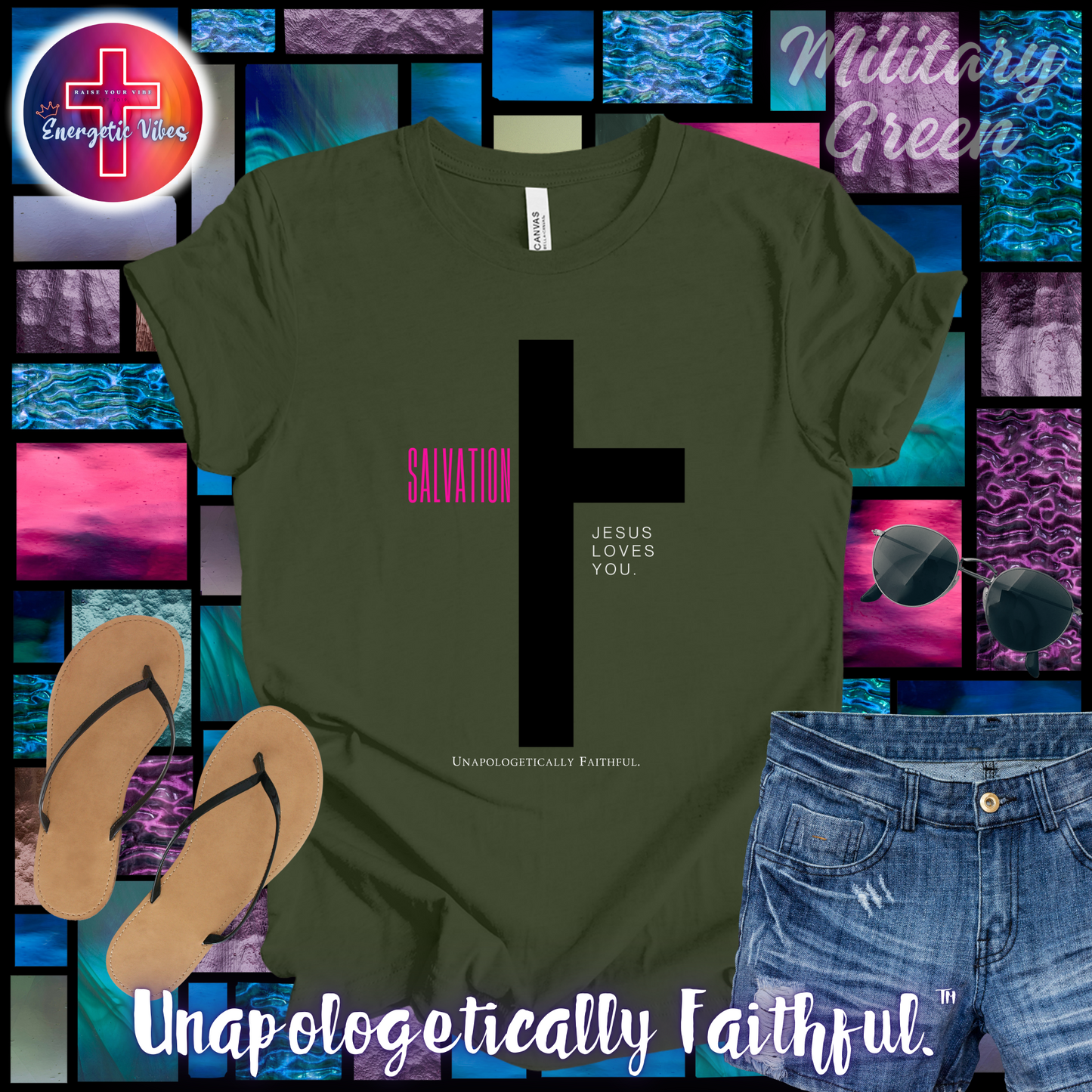 Salvation ~ Jesus Loves You Unisex Christian T-Shirt | Classic Style Modern Tee