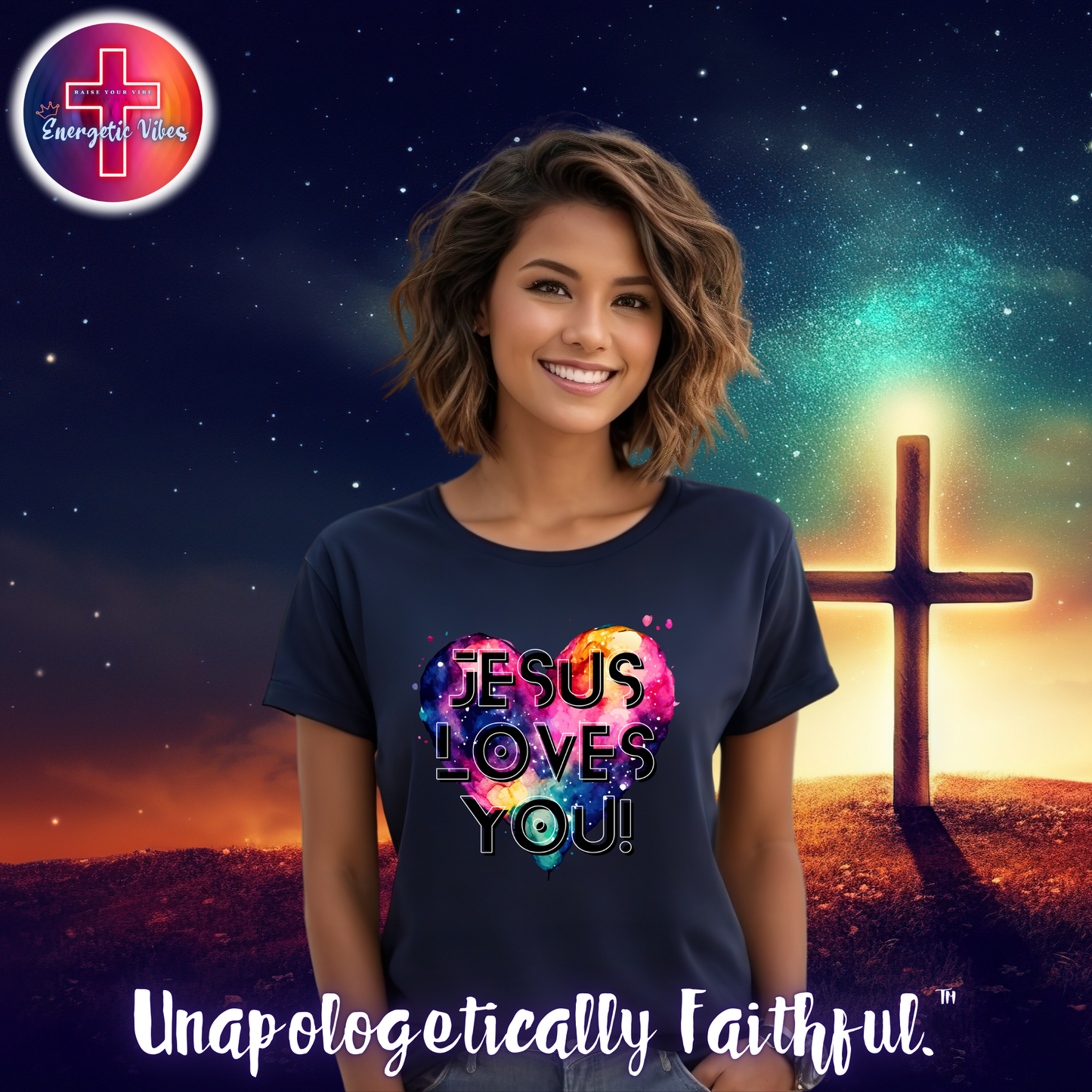 Jesus Loves You! Unisex Christian T-Shirt | Classic Style Modern Tee