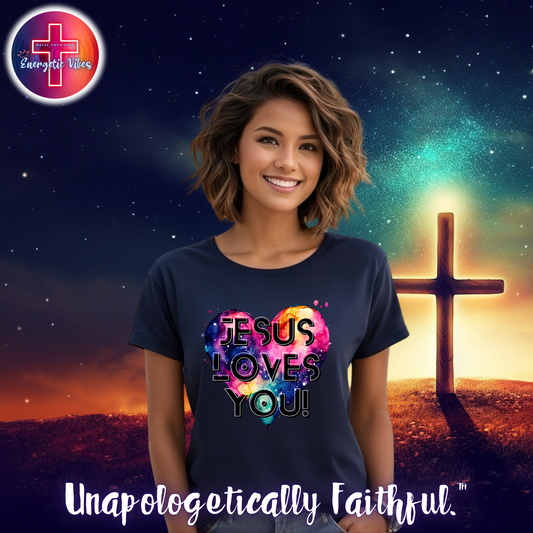 Jesus Loves You! Unisex Christian T-Shirt | Classic Style Modern Tee