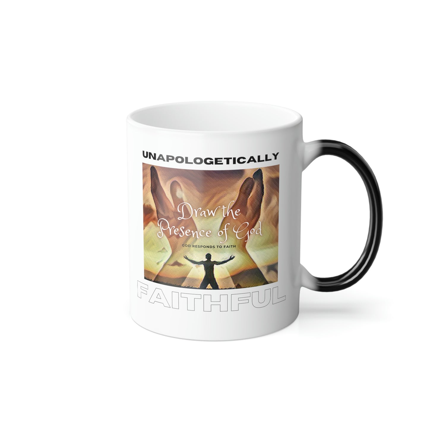 Draw The Presence Of God ~ Golden: Heat Changing Mug 11 Oz