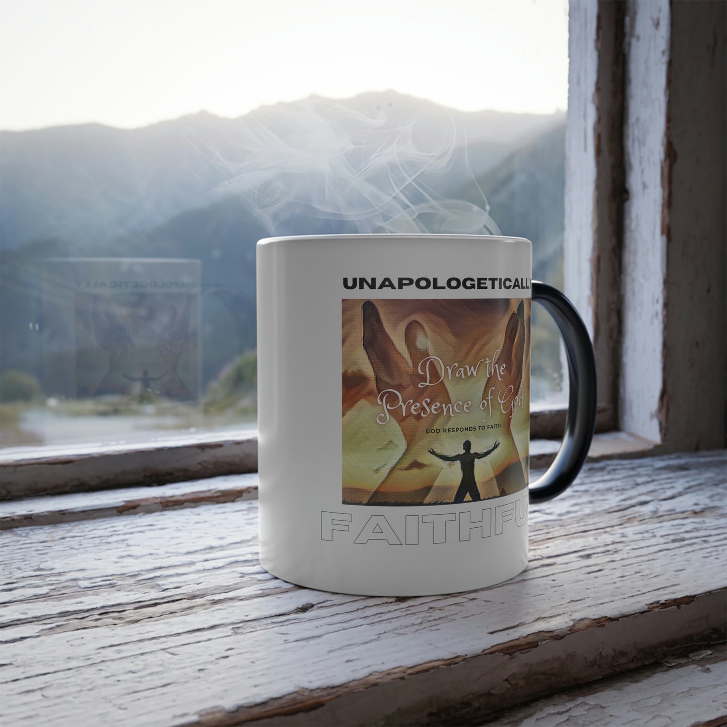 Draw The Presence Of God ~ Golden: Heat Changing Mug 11 Oz